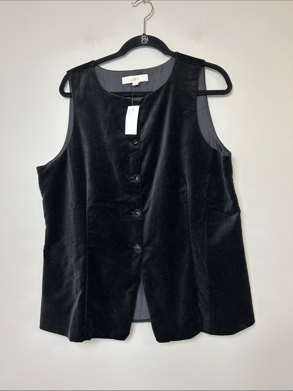 Loft extra large velour vest (new with tags) - Picture 1 of 3